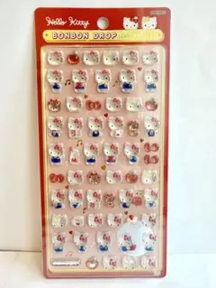 【正規品】サンリオ ボンボンドロップシール ミニ ハローキティ（赤）