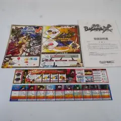 ☆純正インスト+取扱説明書+帯2本　戦国BASARAクロス　CAPCOM