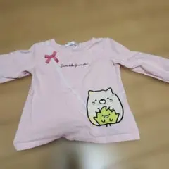 すみっコぐらし 長袖カットソー 110サイズ ピンク