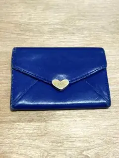 《ポールスミス》ハートモチーフ メッセージ箔押し レザーカードケース名刺入れ