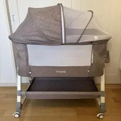vinona　ベビーベッド Vinona ベビーベッド 添い寝 折りたたみ ハイローベッド 高さ5段調節