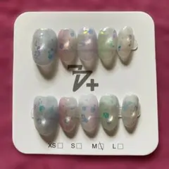 ラメ入りネイルチップセット