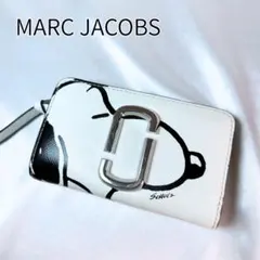 希少 マークジェイコブス スヌーピー コラボ 二つ折り財布 L字ファスナー