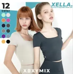 XEXYMIX ゼクシィミックス クロップド丈 半袖 Tシャツのサムネイル