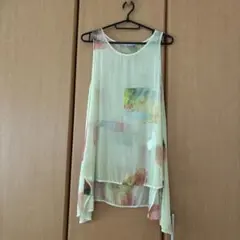 Y's ヨウジヤマモト ノースリーブ 総柄 キュプラのサムネイル