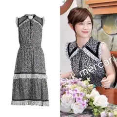 kate spade ケイトスペード 小花柄 フリル レース ワンピース 本田翼