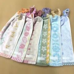 071.おりこうエプロン　おりこうタオル　タオルエプロン　6枚組　無撚糸　女の子