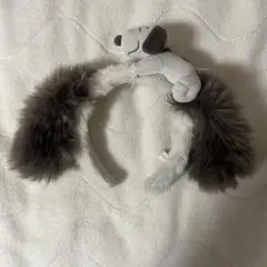 USJ スヌーピー カチューシャ ふわふわ 耳付き ユニバ