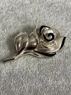 ヴィンテージ NINA RICCI ニナリッチ シルバー バラ ブローチ