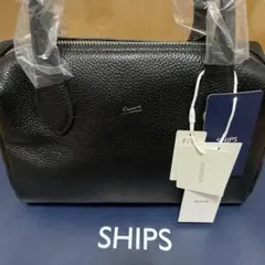 sips Beaure ブラックレザー ショルダーバッグ