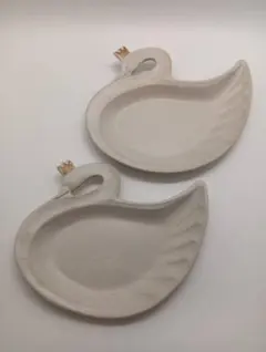 よしざわ窯】金彩 冠をかぶった白鳥皿 5枚セット（ゴールド） - メルカリ