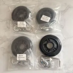 여행 가방 교체 타이어 4 개 캐스터 교체 휴대용 케이스 수리 70mm