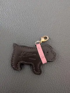 Kitamura キタムラ 犬型 チャーム ブラウン×ピンク