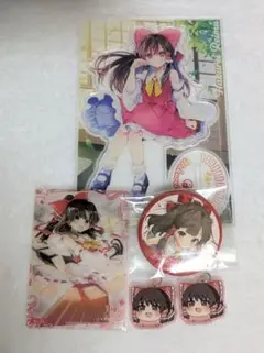 博麗霊夢セットBIGアクリルスタンド　カード　東方　東方project　缶バッジ
