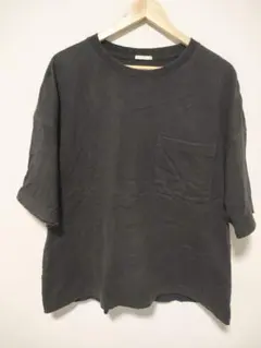 GU 黒 半袖Tシャツ トップス 半袖シャツ 半袖 【Lサイズ】Tシャツ
