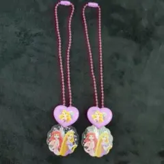 アリエル ラプンツェル ネックレス 2個セット