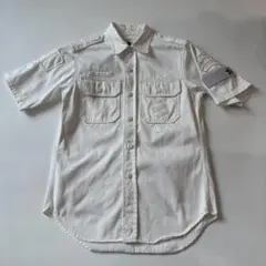 A BATHING APE ミリタリーシャツ ホワイト