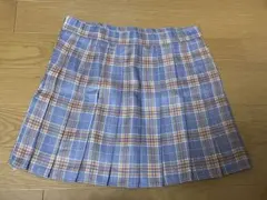 チェック柄 ミニスカート ミニ丈 スカート 膝上 グレー L