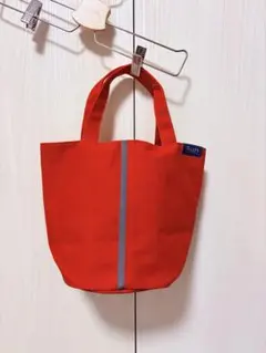 新品未使用 タリーズ トートバッグ ランチバッグ 赤色