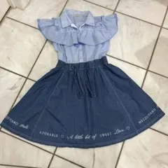 mezzo piano メゾピアノ　M 150cm 女児　半袖ワンピースのサムネイル