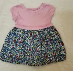 女の子 トップス ベビーギャップ ギャップ 半袖 チュニック 80cm 花柄 夏