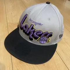ニューエラLakers キャップ 刺繍ロゴ NBA レイカーズ