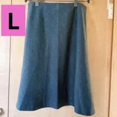 COMME CA ISM コムサイズム L 黒 チェック スカート