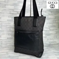 t85【極美品】グッチ GGナイロン ブラック リュック A4収納可. - メルカリ