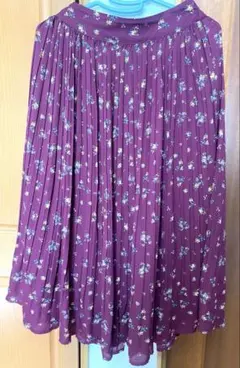 earth music&ecology ボルドー フレアスカート F