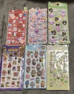 SALE 【新品　国内購入ぷっくり立体シールセット20】同梱割有(条件、限度有)