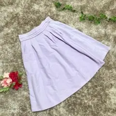 ❤️ロペピクニック❤️ROPE PICNIC ギャザーフレアスカート【M】パープル