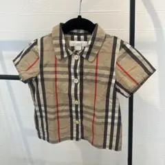 BURBERRY チェック柄 半袖シャツ