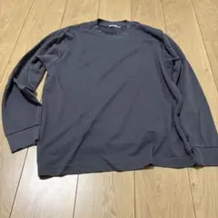 UNIQLO エアリズムコットンクルーネックTシャツ長袖カットソー L グレー