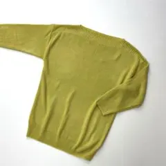 a.v.v standard 7部袖ニット M イエロー系