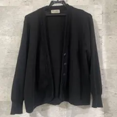 レディース　カーディガン　黒　ニット　綿100% ブラック　お勧め　お勧め