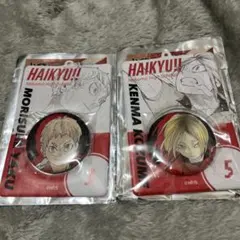 ハイキュー 缶バッジ＆特製キーホルダーコレクション 夜久衛輔 孤爪研磨