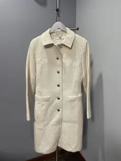 クレージュcourreges長袖トップスジャケット白ホワイトコートレディース