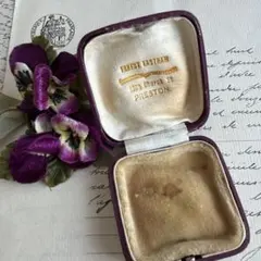 緑のピンケース ジュエリーケース グリーン ベルベット フランス