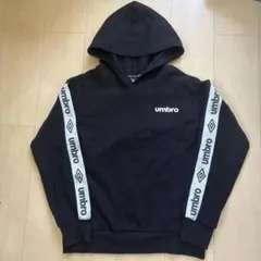 umbro ブラック パーカー フード付き
