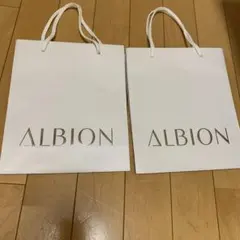 アルビオン　ショップバッグ　ショップ袋　二枚　ショッパーのサムネイル