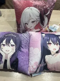 ブルーアーカイブ クッション ハルカ ムツキ セリカ 3点セット