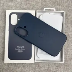 「新品未使用」 iPhone 16 シリコンケース ネイビー MagSafe