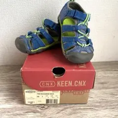 【keen】サンダル グリーン×ブルー【サイズ18cm】