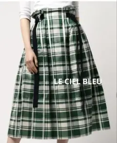 LE CIEL BLEU ギンガムチェックスカート 2026年最新】LE CIEL BLEU 柄：チェック レディース ロング フレア