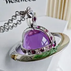 Vivienne Westwood ミディアムオーブ ネックレス パープル
