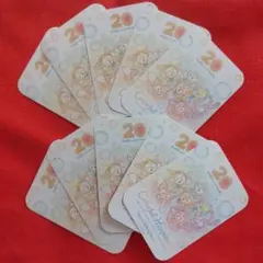 ダッフィー と仲間たち 20周年 ステッカー シール　 10枚セット