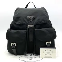 PRADA 三角ロゴプレート ポコノ ナイロン カーフ レザー リュック