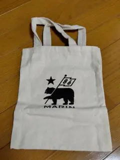 自転車　バイク　MARIN　ロゴ　コットントートバッグ
