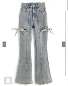 pellicule lacebelt flaredenim フレアデニム - メルカリ