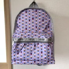LeSportsac レスポートサック バックパック リュック ハート柄 紫のサムネイル